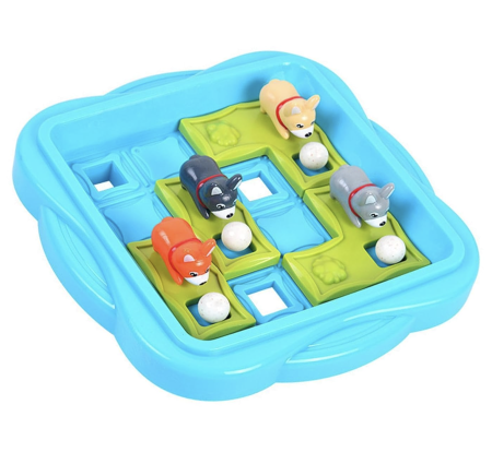 Joc logic Puppies tip slide puzzle cu catei si bile, 36 provocari, 6 ani+ [5]