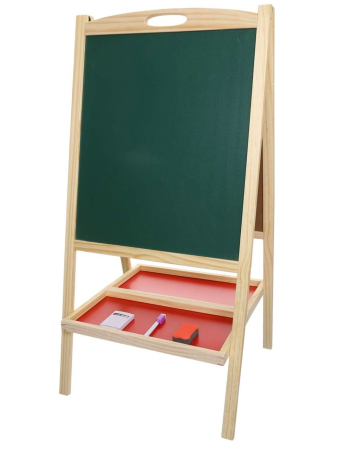 Tabla Sevalet, Cu Doua Fete, cu abac si ceas, Cangur, 90 cm, din lemn [4]