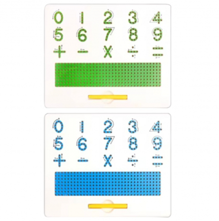 Tabla magnetica educativa cu pix si 406 bile – invatare cifre si operatii matematice [2]