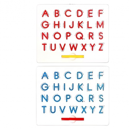 Tabla cu pix si 275 bile magnetice pentru invatarea literelor mari ale alfabetului [2]