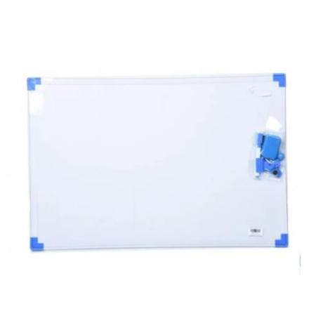 Jocuri si Jucarii - Tabla Magnetica Dubla De Scris Cu Doua Fete Tabla Inmultirii Si Carioca Bleu 36x26x1,5 cm