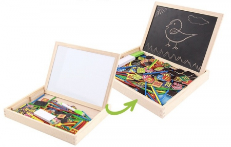 Tabla Montessori cu ceas Matematica de Baza, din lemn [5]