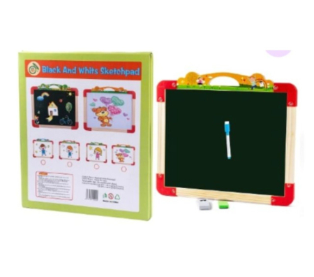 Tabla Montessori multifunctionala cu doua fete, 8009, din lemn [2]