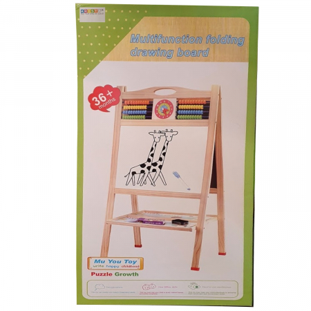 Tabla Sevalet, Cu Doua Fete, cu abac si ceas, D002, 90 cm, din lemn [9]