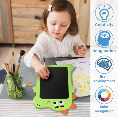 Tableta LCD pentru desen si scris – model Crocodil, roz [5]