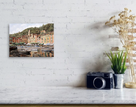 Tablouri DIY - Tablou B16-31449 Goblen Diamante rotunde, 50 x 40 cm, pe Riviera la Portofino