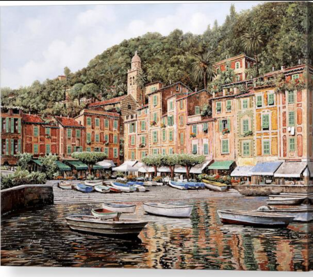 Tablouri DIY - Tablou B16-31449 Goblen Diamante rotunde, 50 x 40 cm, pe Riviera la Portofino