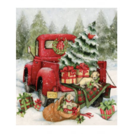Tablouri DIY - Tablou GM515 Pregatiri de Craciun, Pictura cu Diamante, Goblen cu pietre 5D, cu rama de lemn, 40 x 50 cm