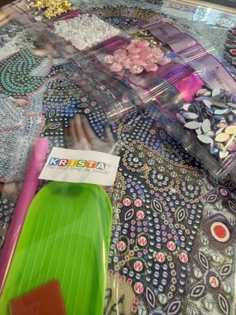 Tablou cu Diamante R8064 Maica Domnului din Ierusalim, cu Umplere partiala, cu rama, 30x40 cm [11]