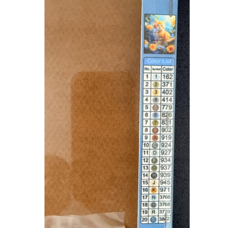 Tablouri cu diamante - Tablou GR04 Goblen Diamante Rotunde, cu rama, 50 x 40 cm, Pisicuta