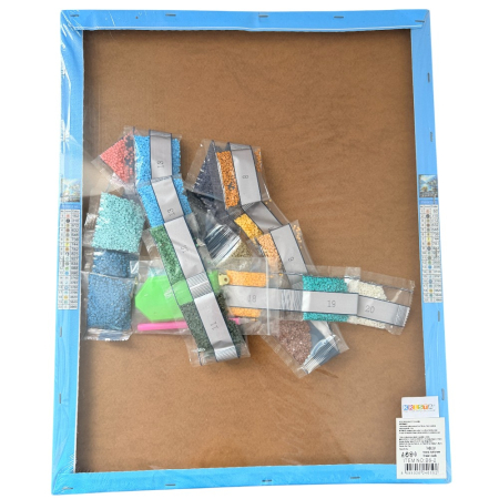 Tablou GR05 Goblen Diamante Rotunde, cu rama, 50 x 40 cm, Oras de munte [2]