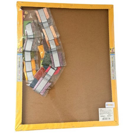 Tablou GR12 Goblen Diamante Rotunde, cu rama, 50 x 40 cm, Doi Catei [2]