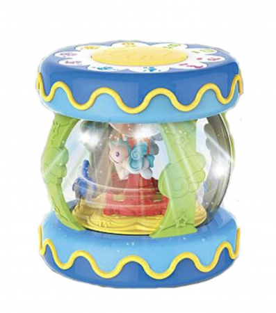 Carusele, proiectoare, lampi de veghe - Tobita interactiva cu carusel, muzica si lumini - lampa de veghe