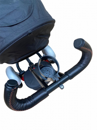 Tricicleta cu far luminos si sunete, Maner reversibil, 4499 - Albastru [3]