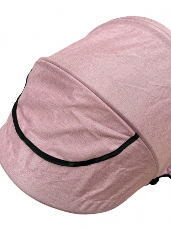 Tricicleta cu far luminos si sunete, Maner reversibil, SL03 - Roz [15]