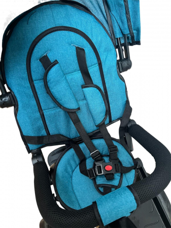 Tricicleta cu scaun reversibil si pozitie de somn, SL02 - Verde [11]