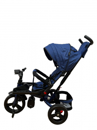 Tricicleta cu scaun reversibil si pozitie de somn, SL02 - Albastru [8]