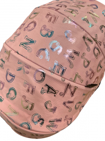 Tricicleta pliabila cu muzica, cu pozitie de somn si scaun reversibil, SL01 - roz letters [14]