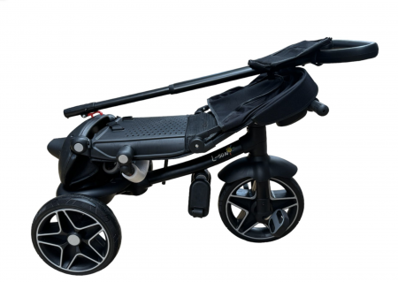 Tricicleta reversibila, evolutiva, cu pozitie de somn, roata cauciuc, cu lumini si muzica, SL05 Verde [14]