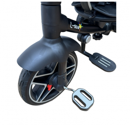 Tricicleta reversibila, evolutiva, cu pozitie de somn, roata cauciuc, cu lumini si muzica, SL05 Verde [13]