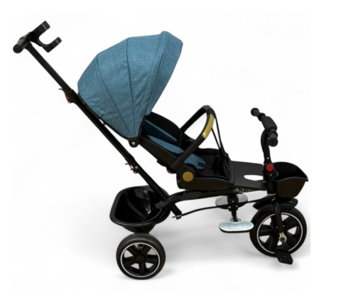 Tricicleta X1 Verde, cu maner parental, scaun reversibil, pliabila, pozitie de somn [2]
