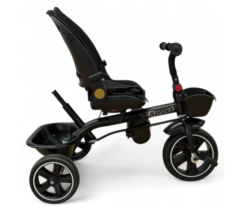 Tricicleta X1 Gri, cu maner parental, scaun reversibil, pliabila, pozitie de somn [5]