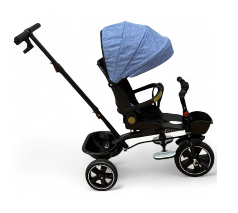 Tricicleta X1 Albastru, cu maner parental, scaun reversibil, pliabila, pozitie de somn [2]