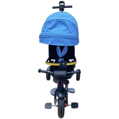 Tricicleta X1 Albastru, cu maner parental, scaun reversibil, pliabila, pozitie de somn [5]