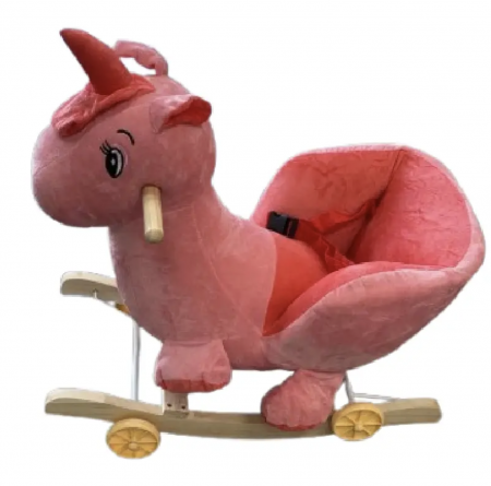 Unicornul Magic Din Plus Balansoar Si Cu Roti, Roz [4]