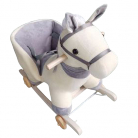 Camera copilului - Unicornul Magic Din Plus Balansoar Si Cu Roti, Alb