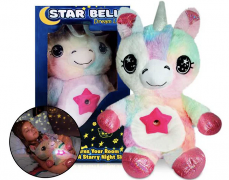 Jucarii din plus interactive - Unicornul Magic din plus cu muzica si proiectii de lumini
