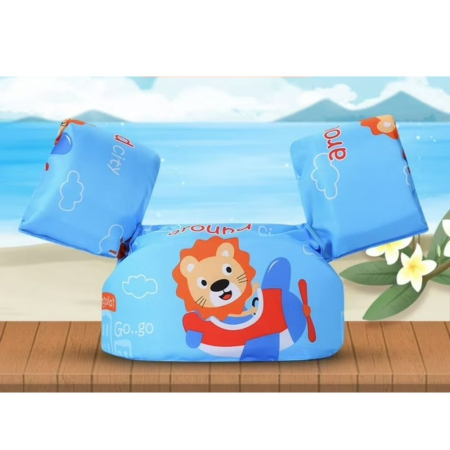 Jocuri si Jucarii - Vesta de inot cu Aripioare, Flotabilitate ridicata, Leut bleu