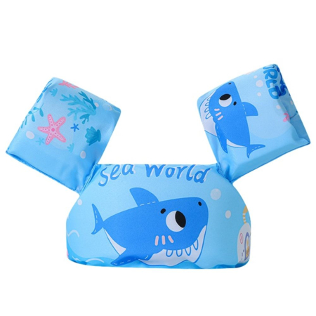 Jocuri si Jucarii - Vesta de inot cu Aripioare, Flotabilitate ridicata, Balena bleu