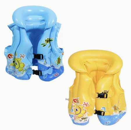 Vesta gonflabila cu imprimeu, albastru M [6]