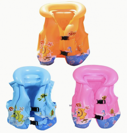 Vesta gonflabila cu imprimeu, albastru M [9]