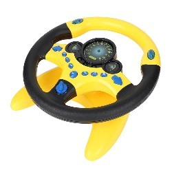 Volan Interactiv multifunctional, 2192E, cu suport, galben [10]