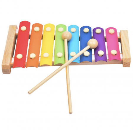 Artist - instrumente muzicale - Xilofon din lemn colorat, cu 8 sunete