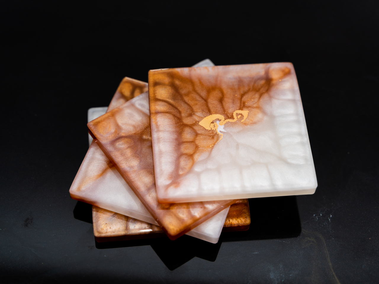 Set 4 suporturi de pahare Copper Touch [3]