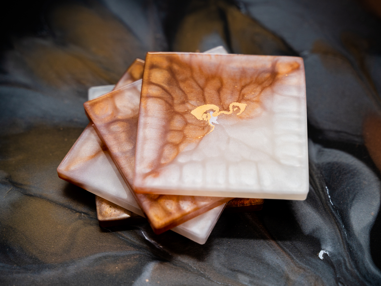 Set 4 suporturi de pahare Copper Touch [6]