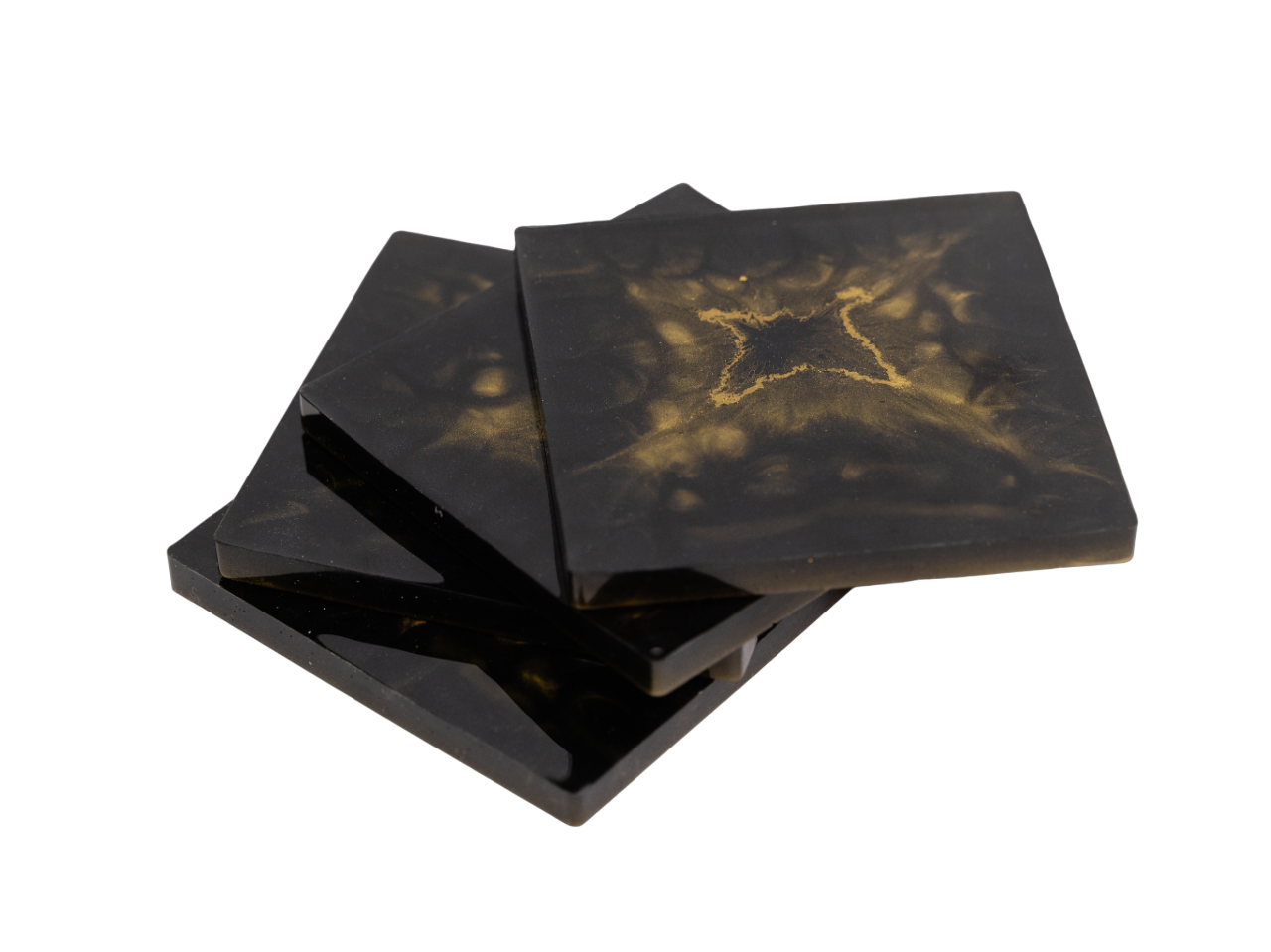 Set 4 suporturi de pahare Gold Touch [3]