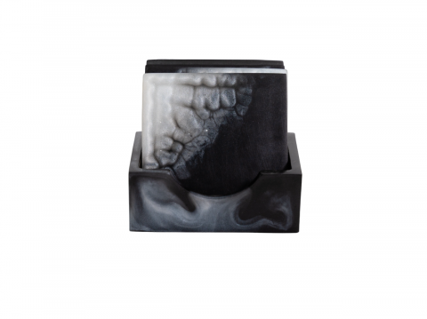 Set 4 suporturi de pahare Black&White [1]