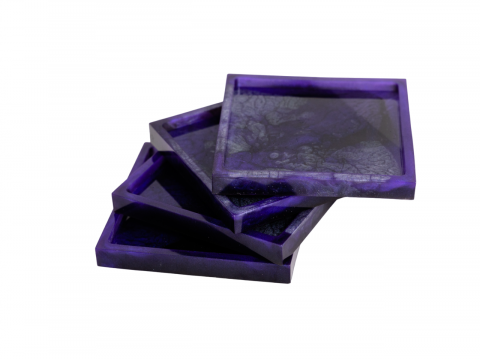 Set 4 suporturi de pahare Purple [1]