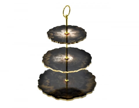 Accesorii - Suport supraetajat pentru fructe și patiserie Copper Flower