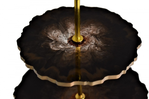 Suport supraetajat pentru fructe și patiserie Copper Flower [1]