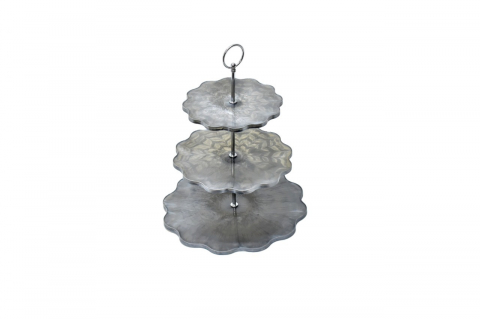 Accesorii - Suport supraetajat pentru fructe și patiserie Silver