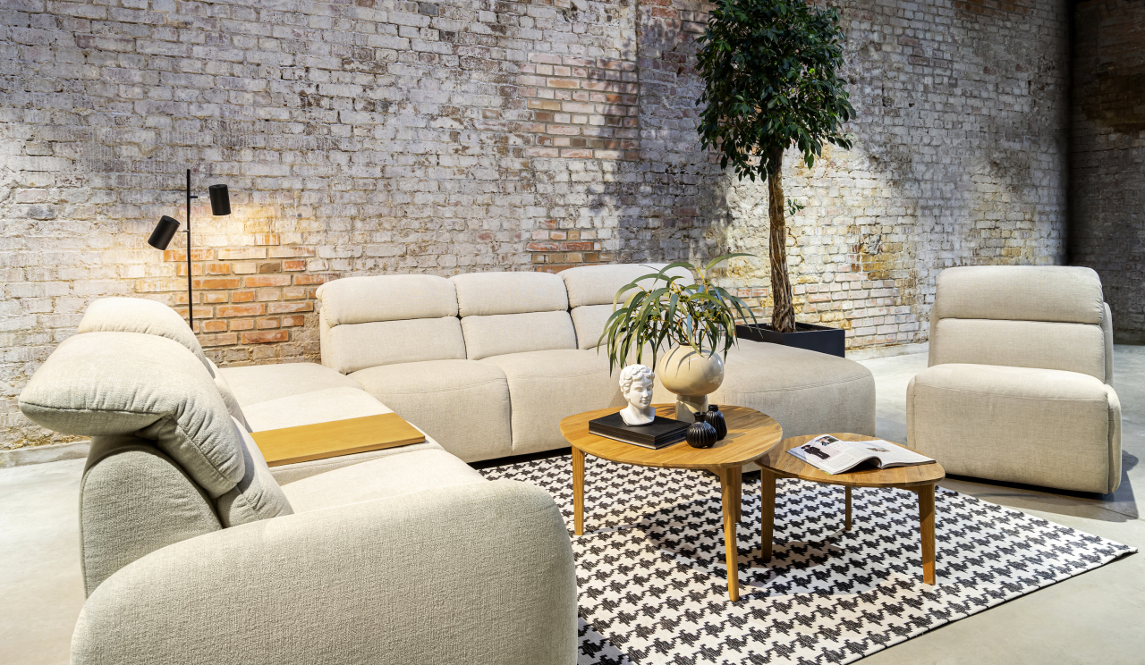 Coltar Loggia Modular Extensibil cu Recliner si Bar [2]