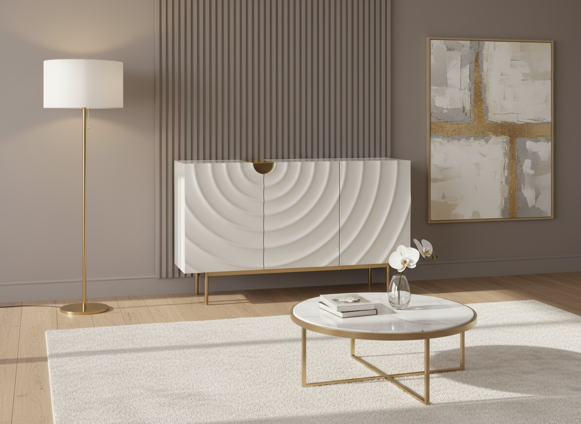 Comoda Stilig 321 Alb-Ecru [10]