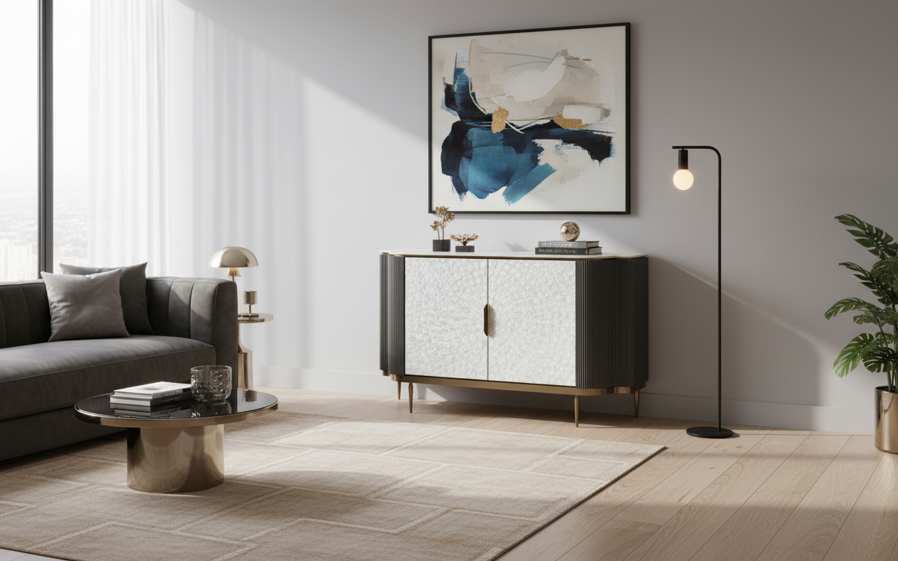 Comoda Stilig 906B cu blat de marmura [8]