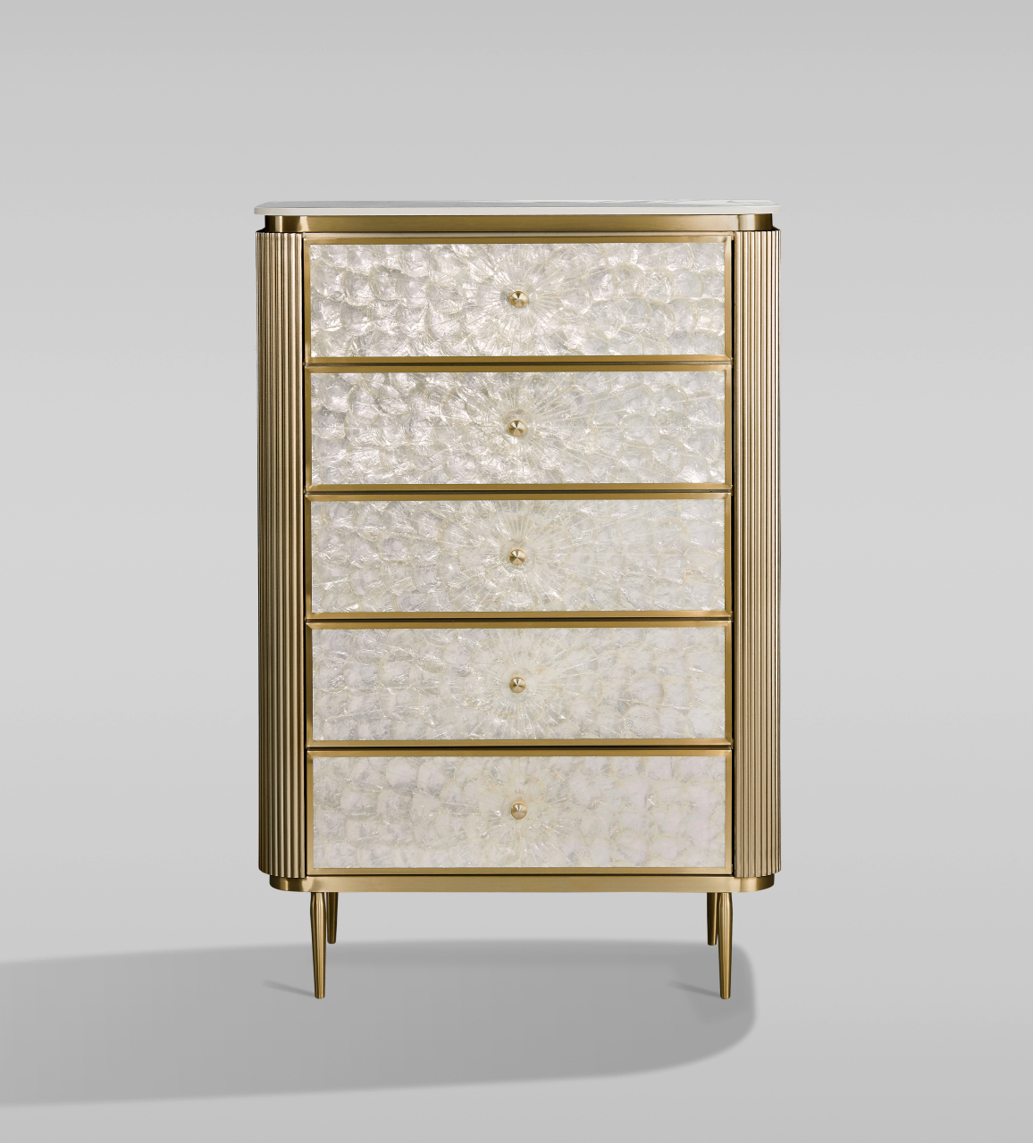 Comoda Stilig 911 Aurie cu 5 Sertare [2]