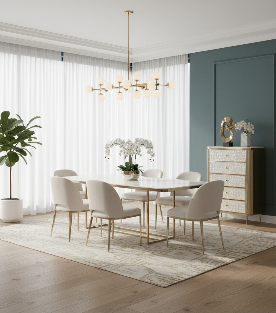 Comoda Stilig 911 Aurie cu 5 Sertare [7]